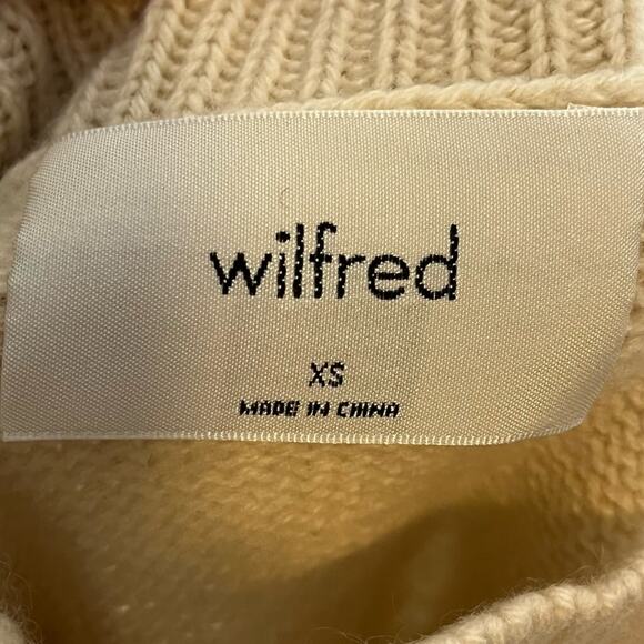 WILFRED Aritzia Luxe Cashmere Jara Sweater Cream Size XS quiet luxury - Picture 6 of 7